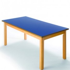 mesa rectangular de madera